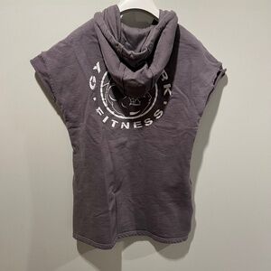 Gymshark Sleeveless Hoodie Dull Purple Muscle Hoodie Size Small